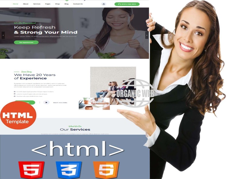 Health Coach | Full HTML Website Template - Personal Life Coaching Website