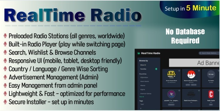 Start Your Own Global Radio Media Empire! + 1 Month Hosting Bundle Included