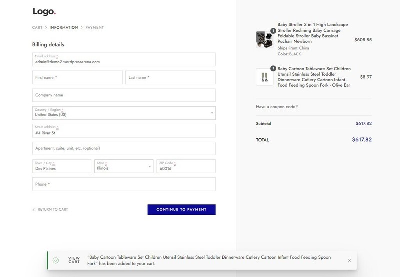 Dropshipping Website Ecommerce Business Affiliate, Free Hosting + Products, Baby gallery