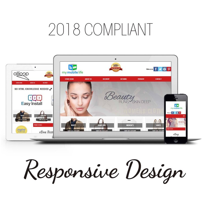 Professional Ebay Store Listing Template Package Full Dynamic FREE LOGO & BANNER gallery