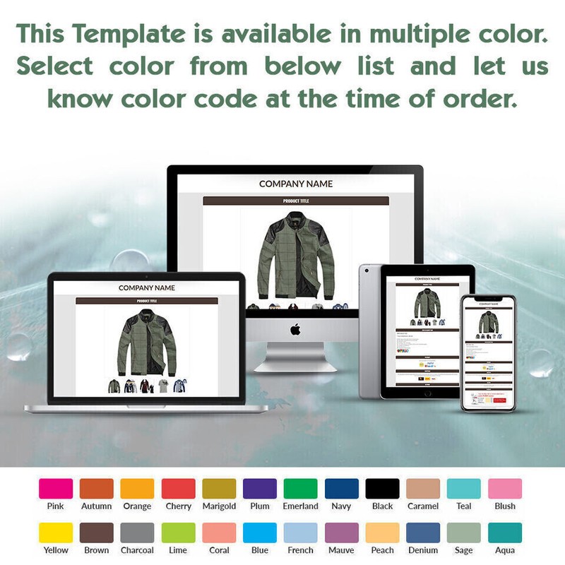 eBay Listing Template HTML Professional Mobile Responsive Design 2019 Universal gallery