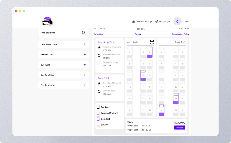 TripBus – Flutter Multi-Vendor Bus Ticket Booking App | Reservation System gallery