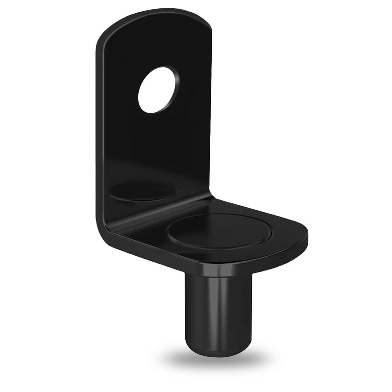 40 Pcs Shelf Pins Pegs,1/4 Inch L-Shaped Support 1/4 Inch, Black