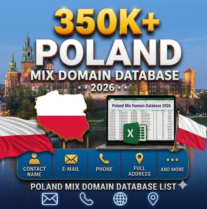 350K POLAND Email Database list 2026 | Contact Leads (Digital Download) gallery