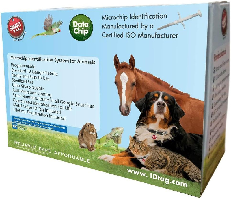 ISO Data Microchip with Lifetime Pet Recovery Service/24-7 US Call Center/Free R gallery