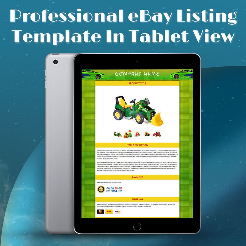 eBay Listing Templates Mobile Responsive HTTP 2025 Secure for Toys gallery