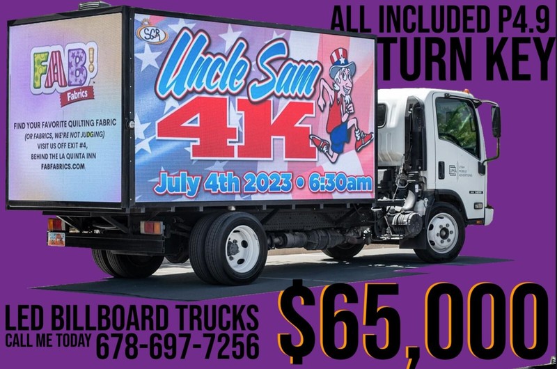 Digital Led billboard Truck, Advertising Truck P4.9 All Weather Proof Turn Key gallery
