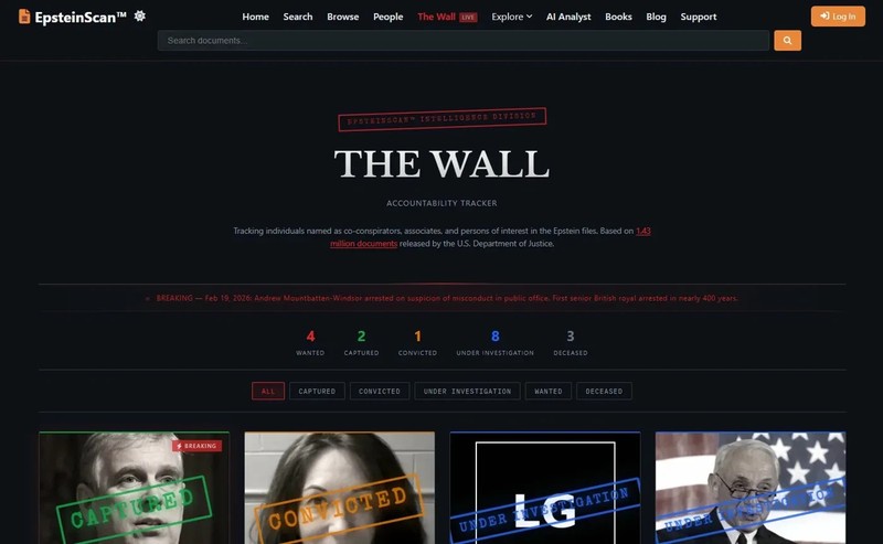 For Sale: EpsteinScan.org - 1.4M Document Search Engine Website | 441K+ Visitors gallery