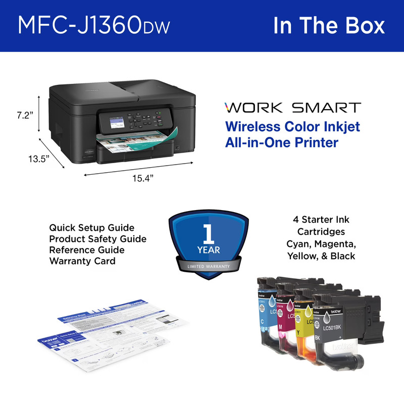 Professional Work Smart Wireless Device for Home Office - Color - J1360DW gallery