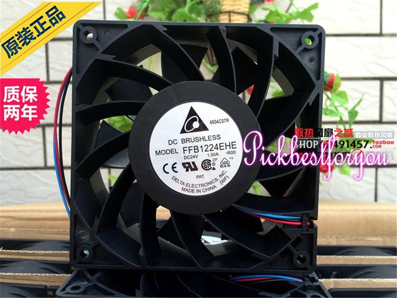 Delta FFB1224EHE-ROO fan 24V 1.50A 120*120*38mm 3pin