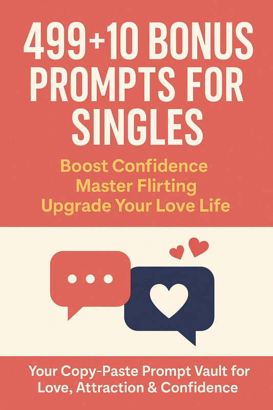 499 AI ChatGPT Prompts for Singles | Improve Confidence, Flirting & Dating Game