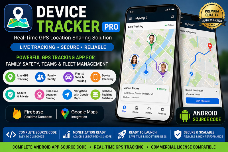 Device Tracker – Real-Time GPS Location Sharing Android App | Family Tracking
