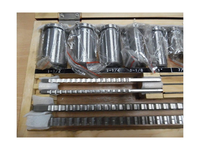 Keyway Broach Sets 18Pcs HSS Inch Industrial Tools for Lathe, B-1/8" and 3/16... gallery