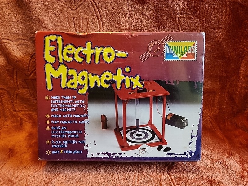 Electro-Magnetix Science Kit 30+ Experiments w Magnets & Electricity. BOX R