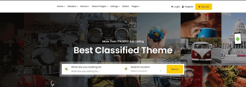 Classified Ads WordPress Theme + Native IOS App +Native Android App