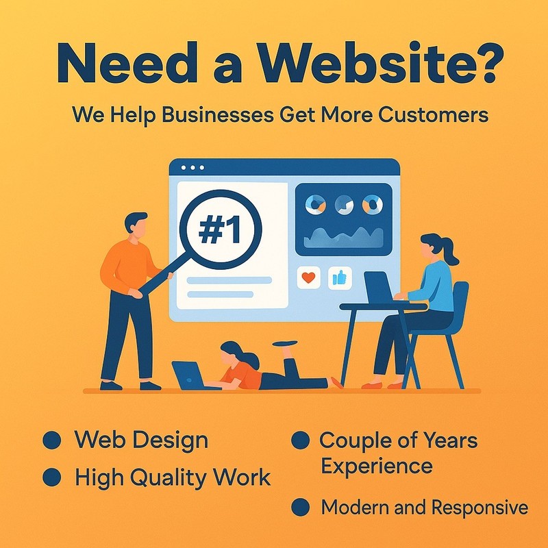 CUSTOM WEBSITE DESIGN – Professional Modern and Responsive Website