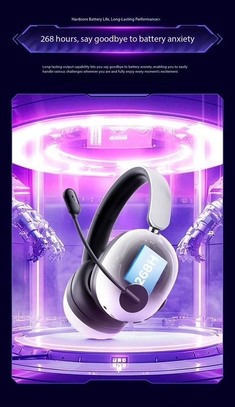 Pincun UG10A Over-Ear Active Noise-Canceling Gaming Headset-56dB Noise Reducton gallery