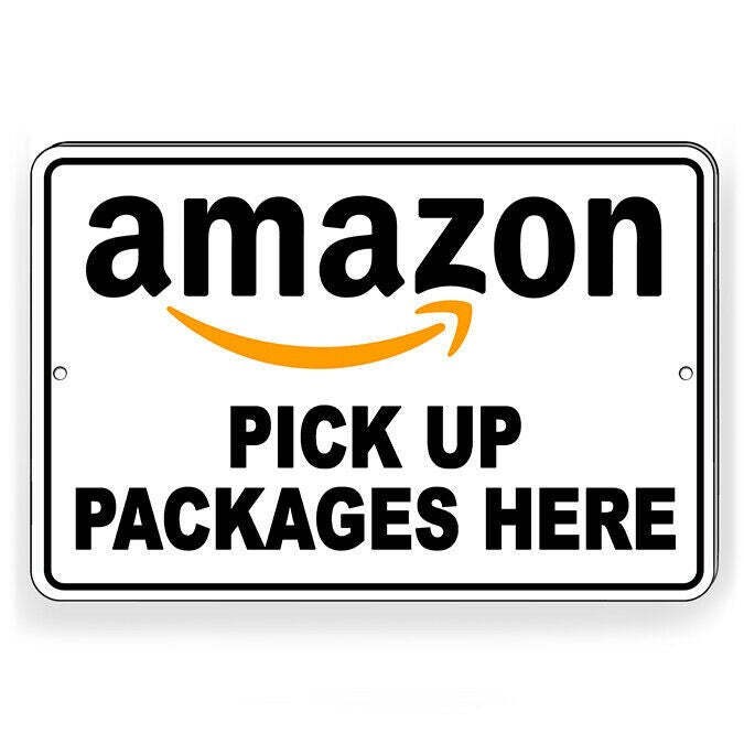 Amazon Pick Up Packages Here Sign / Decal Drop Off Deliver I301 / Magnetic Sign