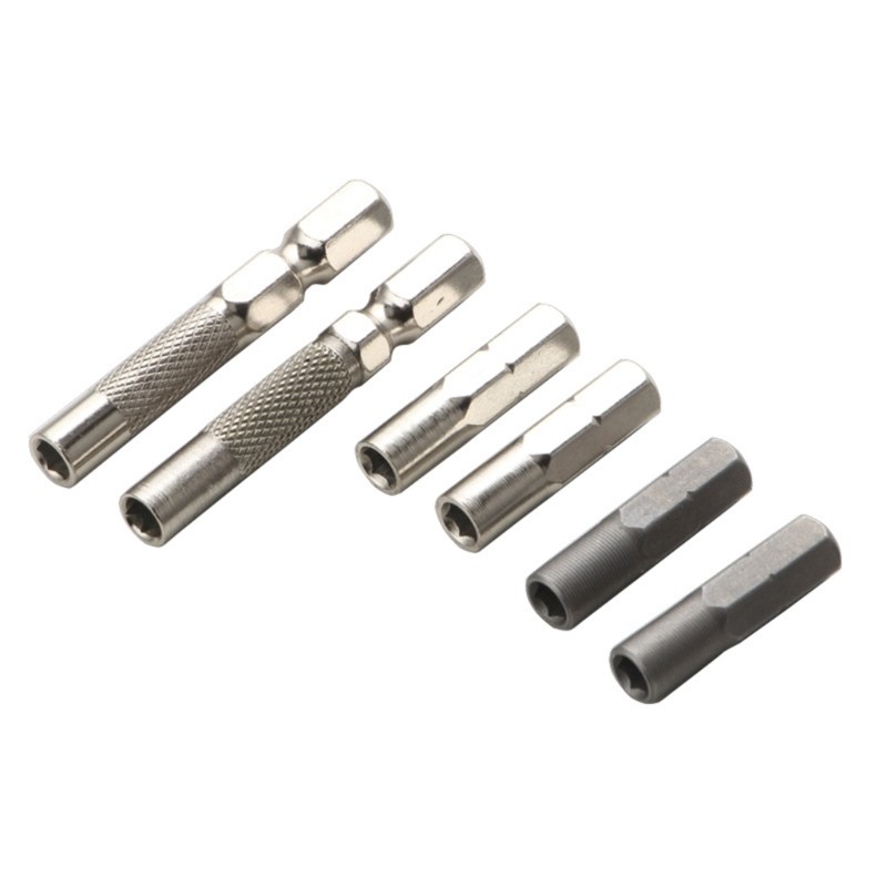 Practical Bit Adapters 1/4Inch to 4mm Converter for Easy Tool Compatibility 6PCS