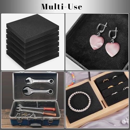 6 Pack Polyurethane Foam Sheets 16x12x2 Inch Cuttable Case Insert Tool Box Liner gallery