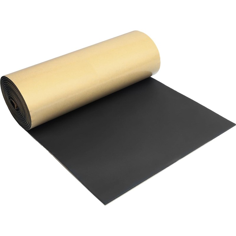 Neoprene Foam Sheet Adhesive 12x59x1/4 Inch Closed Cell Insulation Soundproof Pa