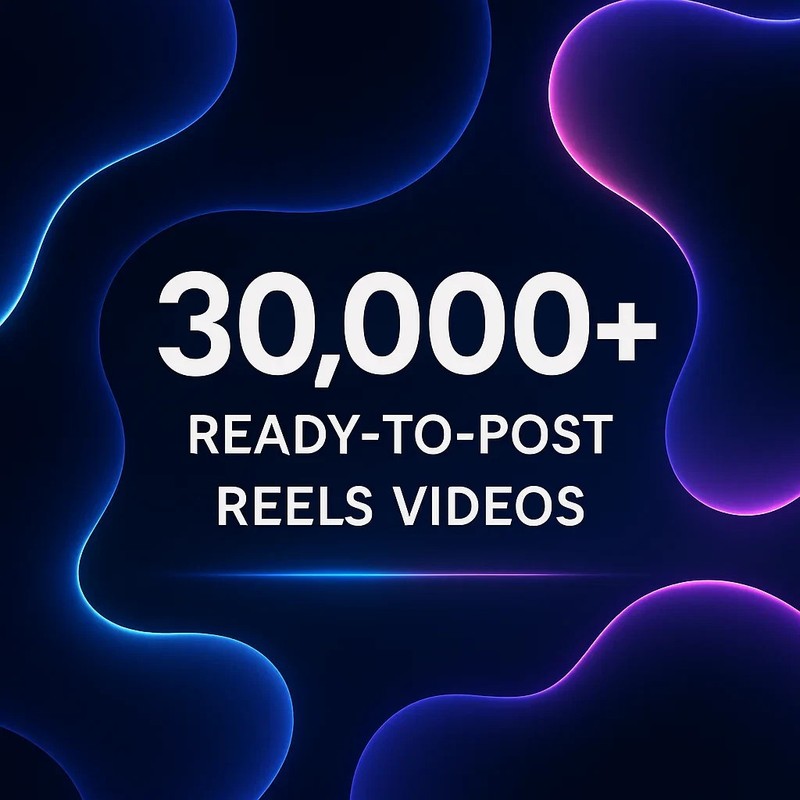Massive Bundle of 30,000+ Reels Videos – Perfect for Instagram, Facebook gallery