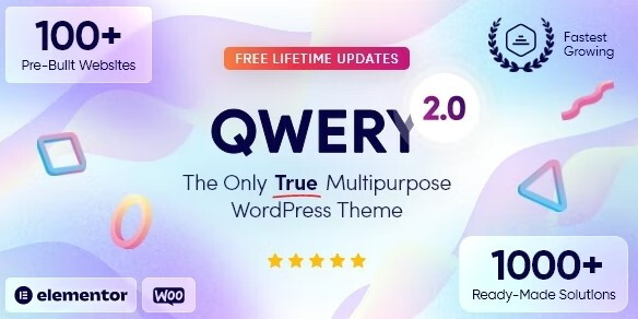 Best QWERY Pre-Build Websites WP Theme – Multi-Purpose Business WordPress Theme