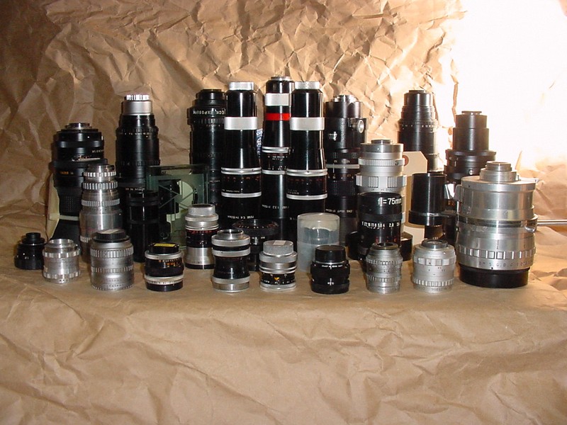 Lens lot CINE C MOUNT for Bolex Digi Black Magic, ADAPT2 MFT, NEX, N1 MAKE OFFER