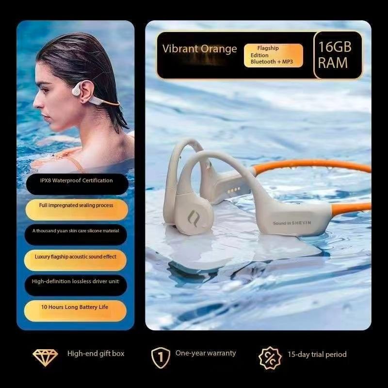 SHEYIN X8 Bone Conduction Bluetooth Headphones with Ultra Long Battery Life