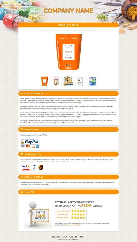eBay Templates Mobile Responsive eBay Listing Auction Template 2026 https Ready