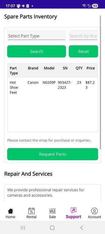 Equipment Rental Mobile app / (Android/iOS) gallery