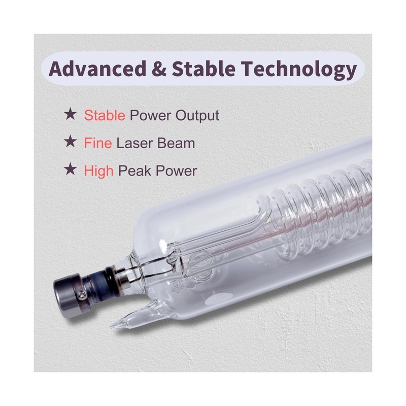 MCWlaser RECI W2 Laser Tube 90W 100W CO2 Laser Tube Length 1240mm Dia. 80mm w... gallery