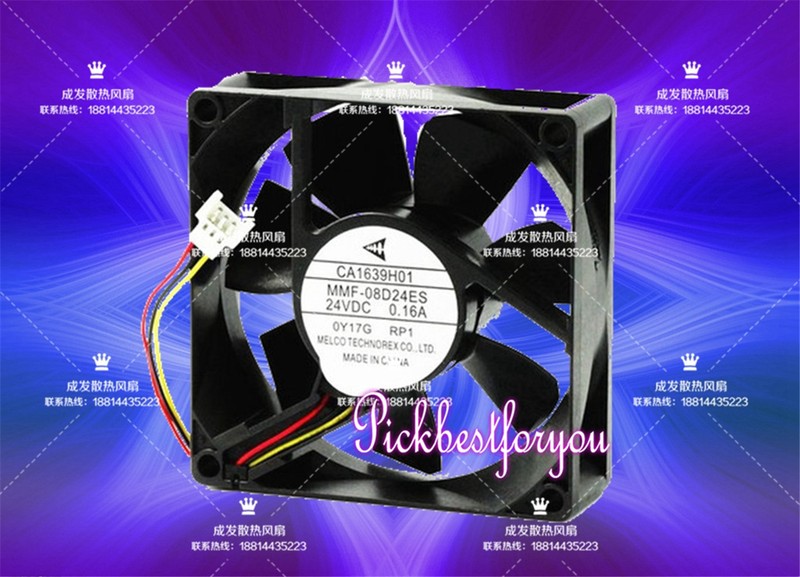 MITSUBISHI CA1941H01 MMF-08G24ES-CP1 Fan 80*80*25mm 24V 0.13A 3pin #M2533 QL