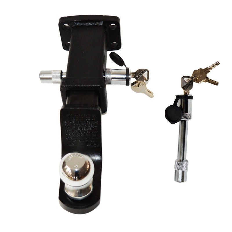 Car Trailer Receiver Hitch Ball Tow Hook Trailer Lock Arm Tow Bar Safety Fixing