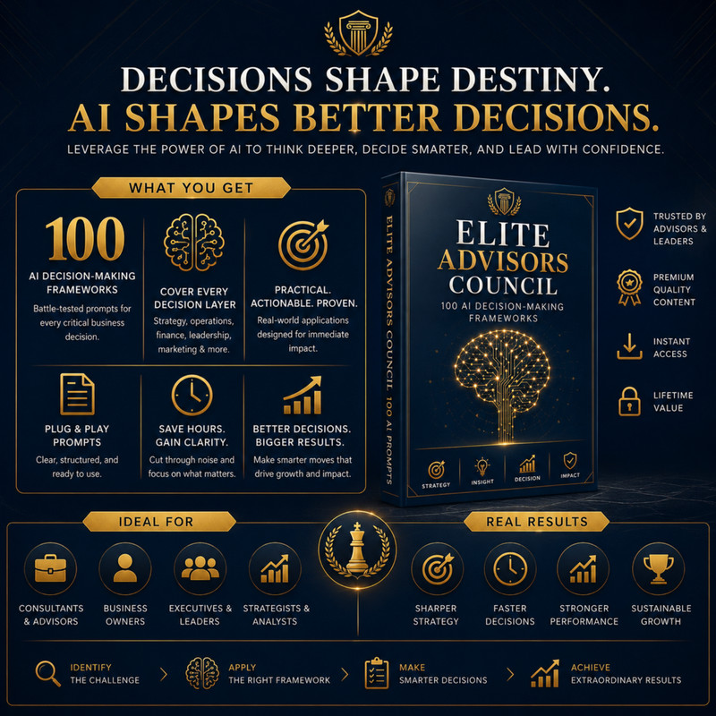 100 Elite AI Prompts Collection | Business Strategy Templates | DIGITAL gallery