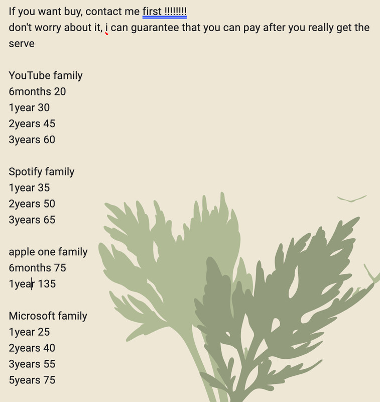 apple one pre 6 months (contact me first) cheap way!!!!!! gallery