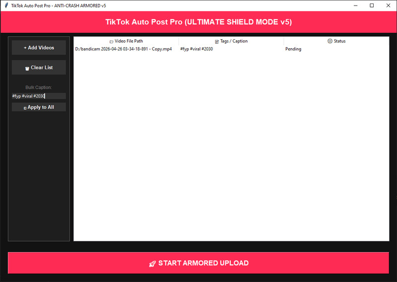 TikTok Software Bulk Post Tool for Marketing