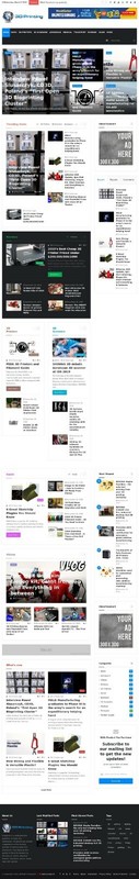 Automated 3D Printing News Wordpress Website - Autoblog gallery