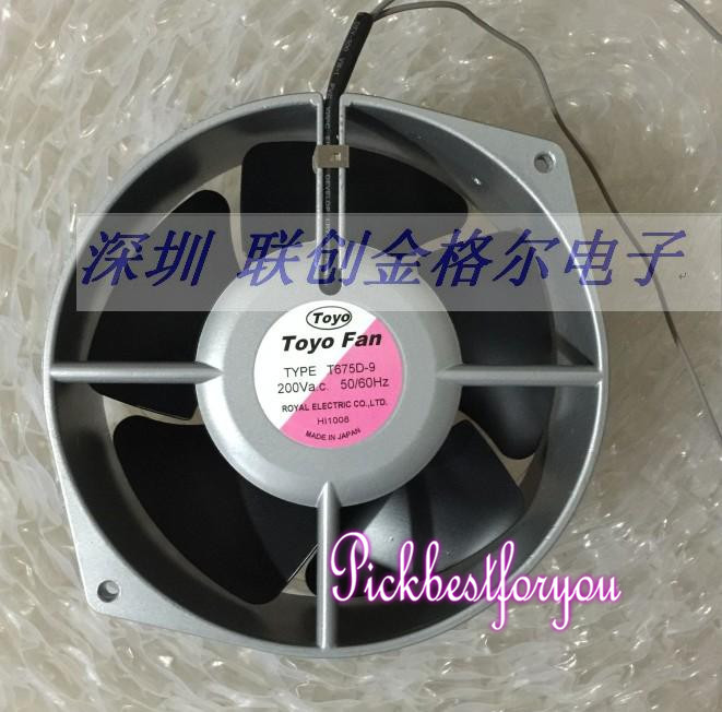 TOYO FAN TYPE T675D-9 Aluminum alloy temperature fan AC200V 172*150*55 #MH24 QL