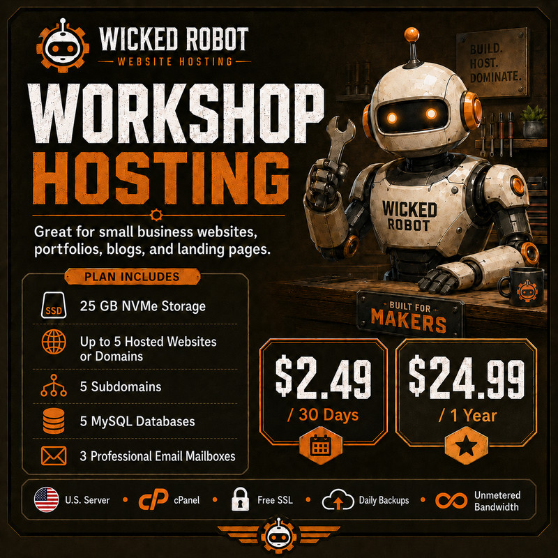 US Sever | cPanel Web Hosting | CloudLinux | 25GB NVMe | SSL + Backups