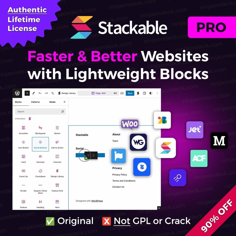 🥷 Stackable Pro Official License ‒ Lifetime / 1-Year