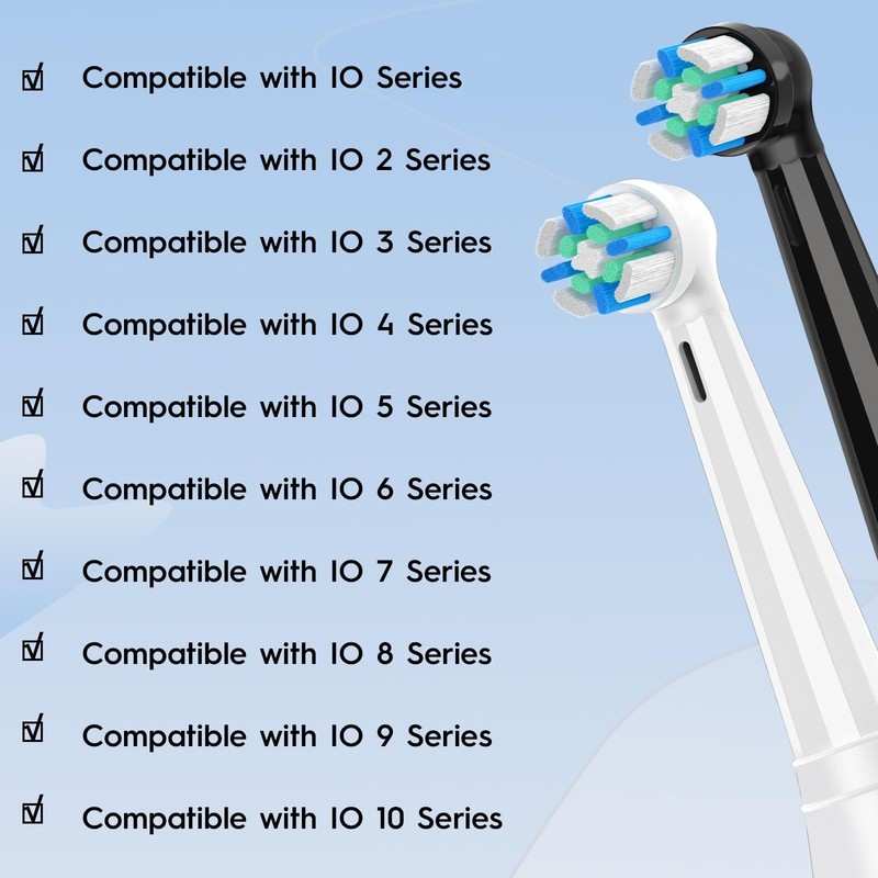 8 Pcs Replacement Toothbrush Compatible with Oral B IO 2 3 4 5 6 7 8 9 10 Ele... gallery