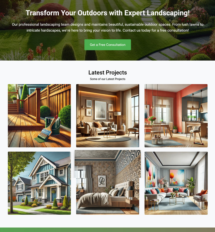 Landscaping Services Business Website | Ready-to-Use Professional Platform gallery