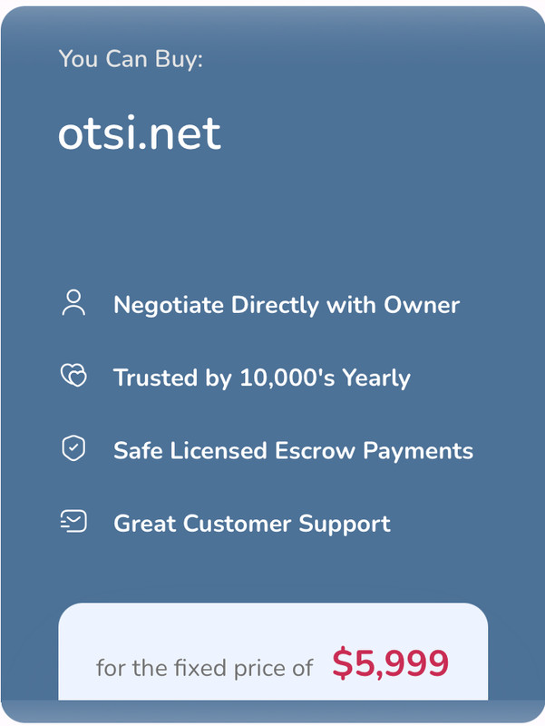 Premium Domain for Sale otsi.net