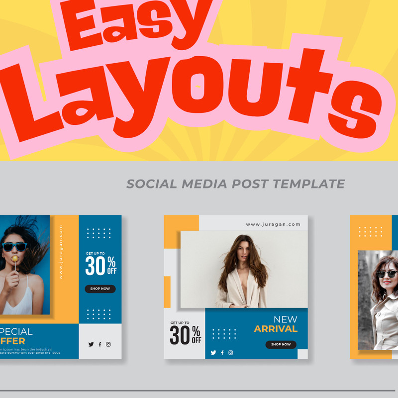Social Media Instagram Templates & Tools Over 750 Items Fully Editable Easy Use gallery