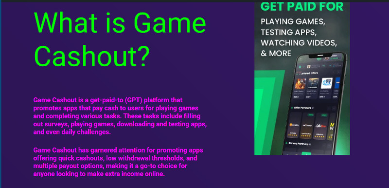 Game App & Survey Apps Promotion Website For Sale