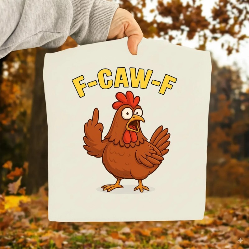 Funny Gothic Raven Art: F-Caw-F PNG Bundle (Digital Download) gallery