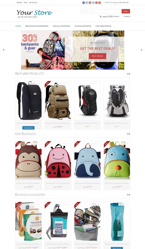 Backpacks Store – Amazon Affiliate/Dropship Website on AutoPilot + Free Hosting
