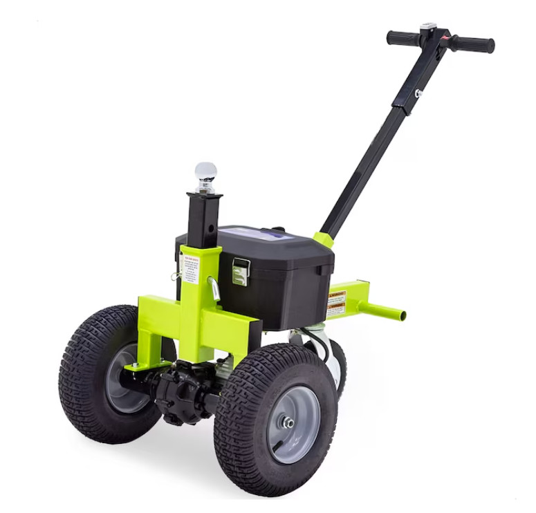 Tow Tuff TMD-35ETD8 Adjustable 3500 Lbs Capacity Electric Trailer Dolly Green