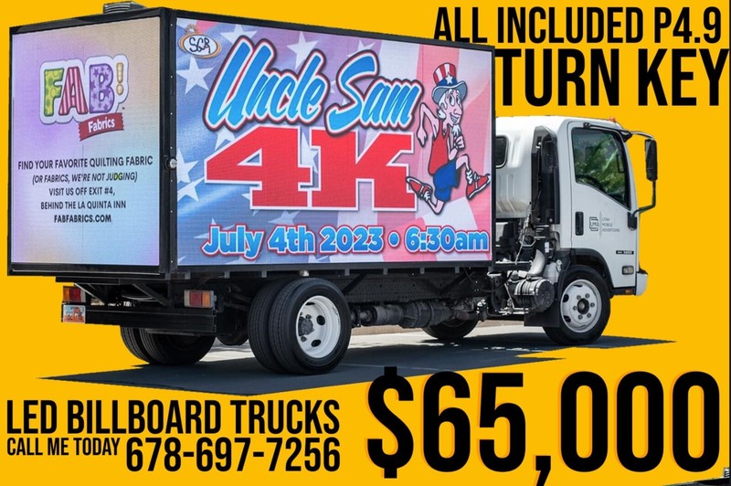 Digital Led billboard Truck, Advertising Truck P4.9 All Weather Proof Turn Key gallery